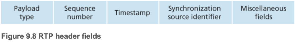 RTP header fields